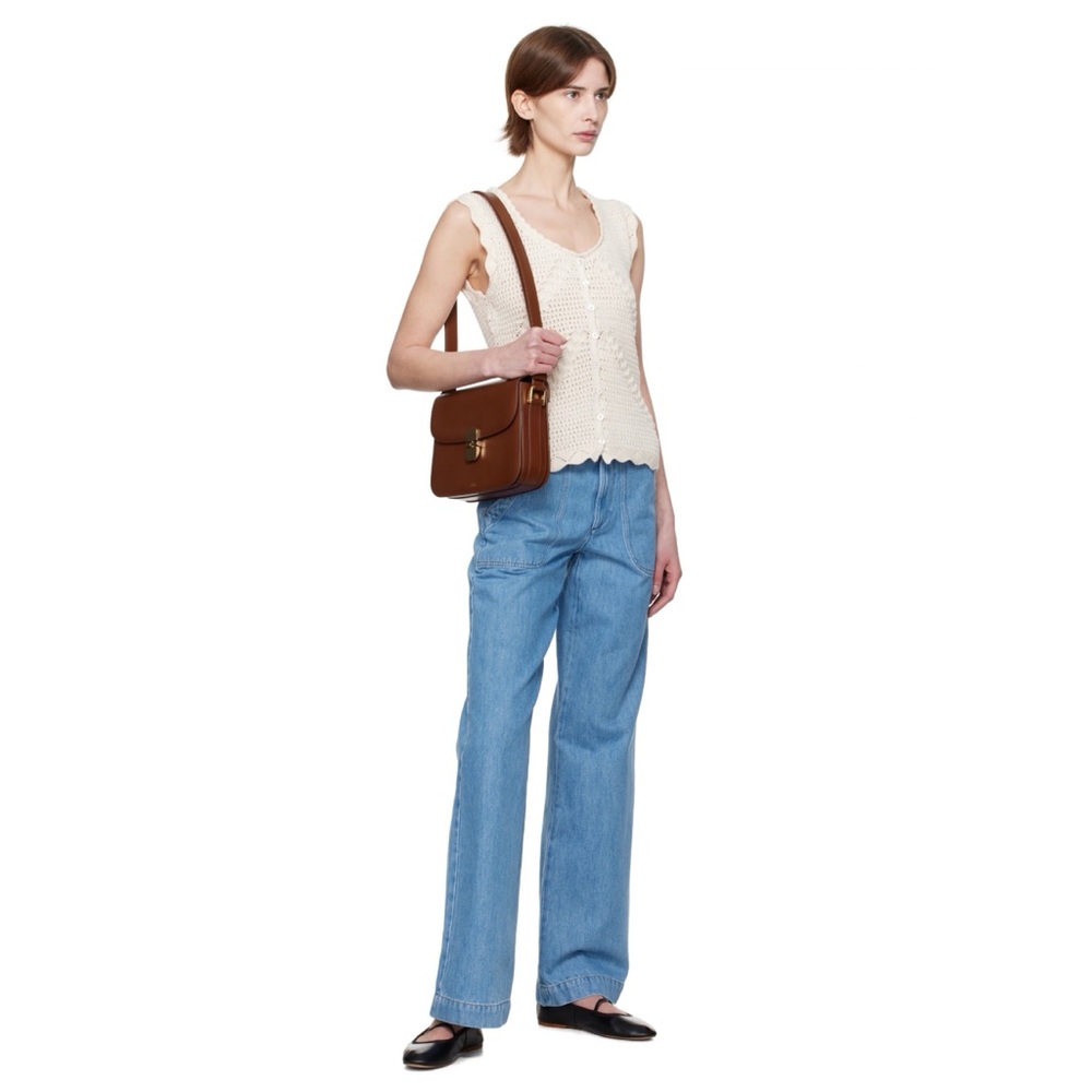A.P.C. Large Grace Bag in Brown - Picture 4 of 10